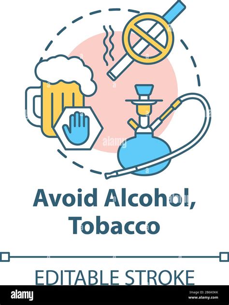 Avoidance of smoking and alcohol