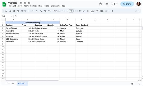Google Sheets